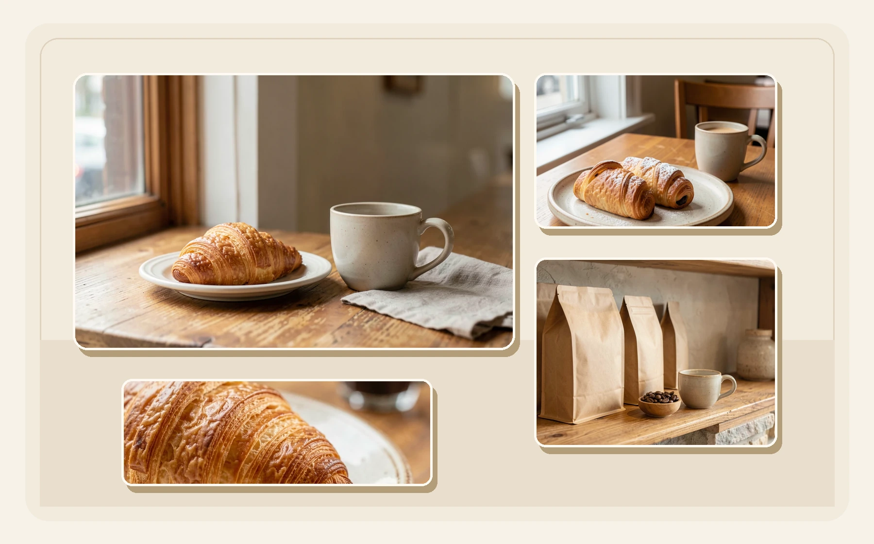 Cafe launch pack with multiple buyer-facing surfaces